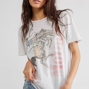 Free People MOTHER The Rowdy Pack A Day Tee Graphic T-Shirt size small